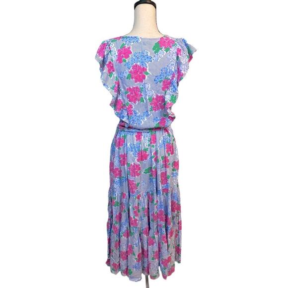 Crown & Ivy Floral Tiered Maxi Dress Size 10 - Picture 2 of 9